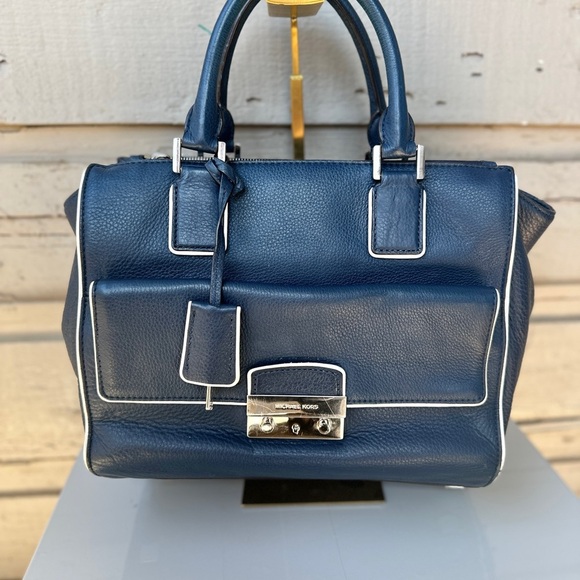Michael Kors Handbags - MICHAEL KORS Blue Leather 2 way bag